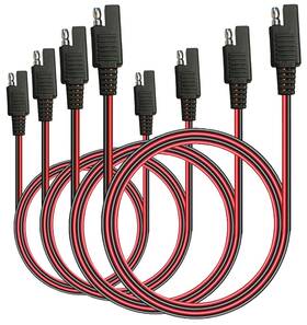 Sae-006 Ling Longfei Electronic Enterprise 4 Pack Sae To Extension Cable Quick Disconnect 3 Feet 18awg