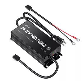 L12v10a-bcha-wp-a Litime 14.6v 10a Smart Lifepo4 Charger For 12v Lithium Battery Ip67 Waterproof
