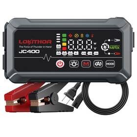 2500a Lokithor Jc400 9-in-1 Battery Charger And Jump Starter 12v Portable Box Fo