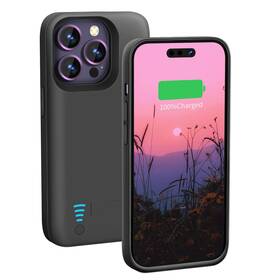 B0cyhht1yy Loytal Iphone 14 Pro Max Battery Case 6000mah Rechargeable Charging Black
