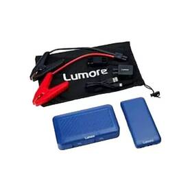 Lum-bnd-0004 Lumore Pro Jump Starter Kit With Ac Plug And Power Bank Cables Bag-blue-open Box