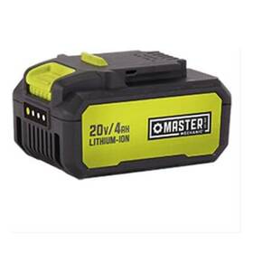 Tv-103729-u-b Master Mechanic 20 Volt Lithium Ion Rechargeable Tool Battery Green Used