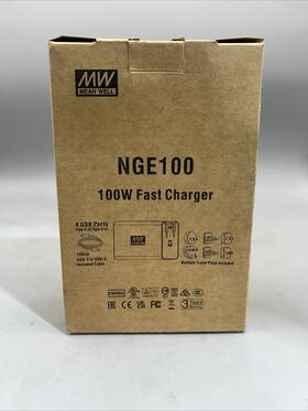 Nge100 Mean Well 100w Fast Charger With Travel Plugs
