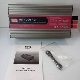 Pb-1000-12 Mean Well 12v 60a Battery Charger 2/3/8 Stage Lead Acid Open Box