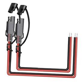 Sae-b02 Meetou 16awg Sae Power Automotive Extension Cables 2 Pin Quick Disconnect Dc 2pcs