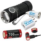 Mi1c Klarus Lumen Side Switch Edc Black Flashlight Mini Bright
