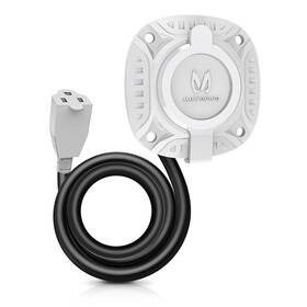 Mic-app-770 Mictuning 15amp 125v Ac Port Plug With 20 Inch Integrated Heavy Duty White