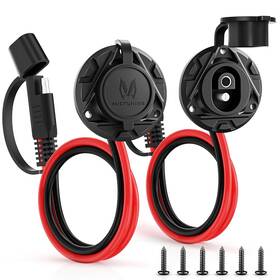 Mic-etc-740 Mictuning Quick Connector Power Cord Extension Cable Harness Waterproof And Dust Cap