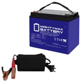 Ml35-12gel12v4a Mighty Max Battery Ml35-12 Gel -12v 35ah Int Terminal Agm 12v 4amp Charger