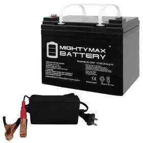 Ml35-12int12v4a Mighty Max Battery Ml35-12int -12v 35 Ah Int Terminal Sla Agm 12v 4amp Charger