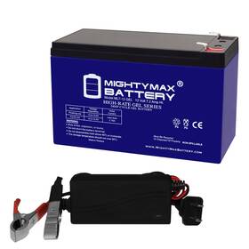 Ml7-12gelchrgr1643 Mighty Max Battery 12v 7ah Gel F1 Replaces Moultrie Mca-13093 Feeder Charger