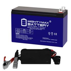 Ml9-12nbgel12v1a Mighty Max Battery 12v 9ah Nb Gel Rechargeable Agm 1amp Charger