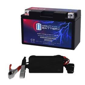 Yt7b-bs12v1a Mighty Max Battery Yt7b-bs 12v 6.5ah Sla Agm Motorcycle 1amp Charger