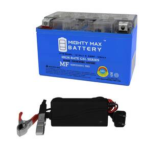 Yt7b-bsgel12v1a Mighty Max Battery Yt7b-bs Gel 12v 6.5ah Motorcycle 1amp Charger