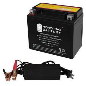 Ytx12-bs12v2a518 Mighty Max Battery Ytx12-bs Replaces Kawasaki W800 Cafe 24 12v 2amp Charger