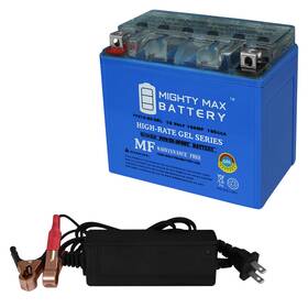 Ytx12-bsgel12v2a573 Mighty Max Battery Ytx12-bs Gel Replaces Kawasaki Vulcan 900 Classic 25 12v 2amp Chrgr