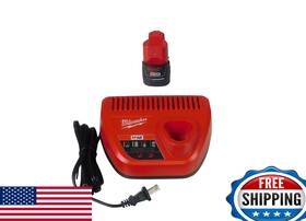 48-59-2401 Milwaukee B09m7ptkqf 48-11-2401 M12 12v 2.0ah Battery And Charger Kit