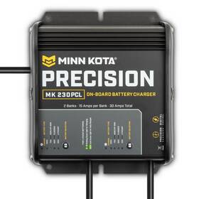 1832302 Minn Kota On-board Precision Charger Mk-230 Pcl 2 Bank X 15 Amps