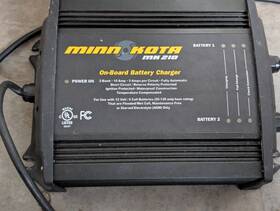 2-bank Minn Kota Mk-210 10a On-board Battery Charger