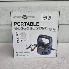 Mk105pd Minn Kota Mk 105pd Portable Digital Battery Charger Black Small Compact