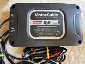 Icm5a Motor Guide Motorguide 2 Bank Marine Battery Charger 10a 5a/bank - 12v Waterproof-unused