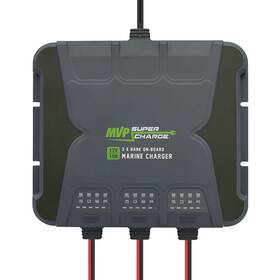 3-bank Mvp Supercharge Amc030 Marine Battery Charger - 30a 10a/bank Onboard 12v Waterproof Boat Ch