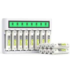 Mxbatt 721545922731 Rechargeable Aa Batteries Nimh 8 Bay Battery Charger For And Aaa 1.2v 330