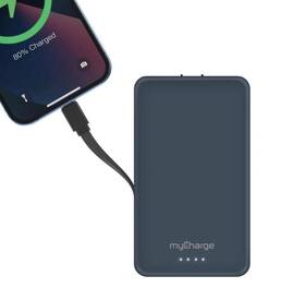 Ap10b-a Mycharge Amp Prong Plus 10 000mah Power Bank Built-in Usb-c Cable And Plug