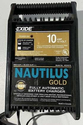 10904 Nautilus Gold Battery Charger 12v 10a Model