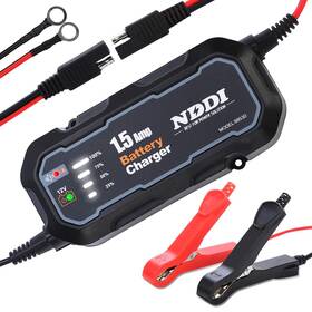 Nddi 793611480407 1.5a 12v Fully Automatic Smart Car Battery Charger Maintainer Trickle Desulfator