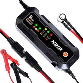 Nddi 793611482555 6v 12v 5a Smart Car Battery Trickle Charger Maintainer Truck Motorcycle Atv