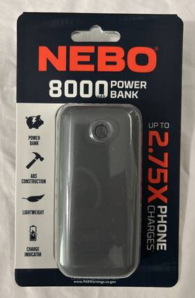 Neb-pwr-0002 Nebo #neb-pwr-0002 8000 Mah Portable Power Bank Brand New