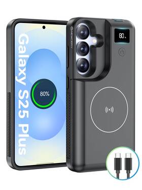 B0dsf9tsb8 Newdery Samsung S25 Plus Battery Case 10000mah Power Bank Usb-c Wireless Charging