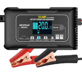 Nc301 Nexpeak 657419949293 20-amp Car Battery Charger 12v And 24v Smart Fully Automatic L