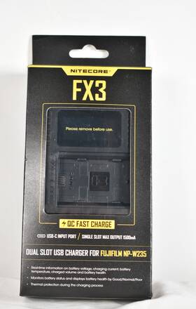 Np-w235 Nitecore 952506494378 Fx3 2-slot Usb-c Qc Battery Charger For Fujifilm Xt4 Xh2 Xh2s
