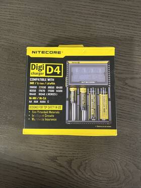 Chg-nite-d4 Nitecore D4 Digi Charger Tested With Three Batteries Included Works Great
