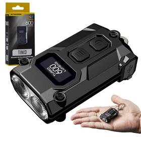 Tini3 Nitecore Mct Intelligent Multiple Color Temperatures Keychain Light Black