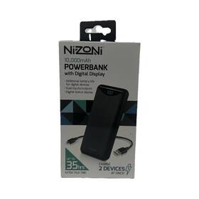 Inov0729 Nizoni 10 000mah Powerbank Digital Display For Android Ios Usb Type C Micro