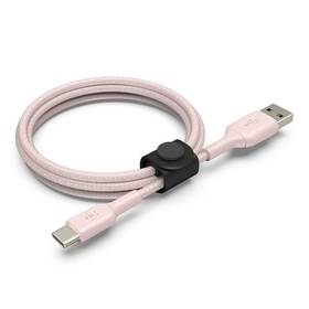 F2cu075-05-c00 No Braided Usb-c Cable 5ft For Iphone 16 15 Galaxy S25 S24 And More - Rose Gold