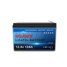 Nj-1212 Nojoke 12v 12ah Lithium Lifepo4 Rechargeable Battery For Solar Camping Scooter Fishing