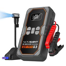 6250a Novsight 974165954062 Jump Starter With Air Compressor - Portable Battery Start