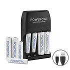 Nw-bc-2a3a-8-4b Powerowl Aa Aaa Smart Battery Charger With Rechargeable 6970998405191