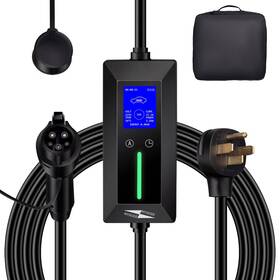 Mj-cd18b3 Nygcdz Dsy Portable 7kw Ev Charger 32a 240v 16ft Cable Sae J1772 Electric