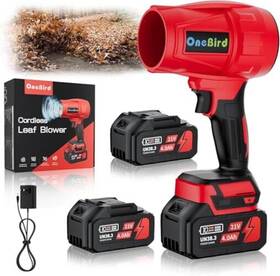 Onebird 760314201417 Cordless-leaf-blower-electric Leaf Blower For Lawn Care 560 Cfm Deep Black