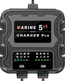 Opergen 614537005232 Two Bank Smart Marine Battery Charger 10a 12v Waterproof Onboard Boat