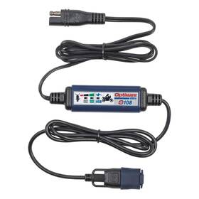 O-108 Optimate Weatherproof Usb Charger For Motorcycle 3300ma 80 In Cable Sae Connector