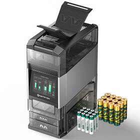 5436 Ostation Rechargeable Batteries 2 Pro 24 Pcs 3-in-1 Smart Battery Charger Nimh