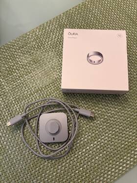 Jz95-54834-08 Oura Ring Gen 4 - Charger Only Grey Size 10 Original Mfr Part