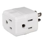 Pa-3pc  Qvs Compact Grounded Power Outlet Splitter 037229334630