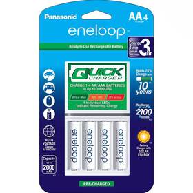 Panasonic 313032173155 Eneloop Advanced Individual Battery 3-hour Quick Charger With 4 Aa Recha
